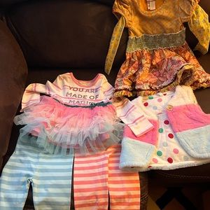 Matilda Jane Lot size 2 magic outfit pants top dress vest
